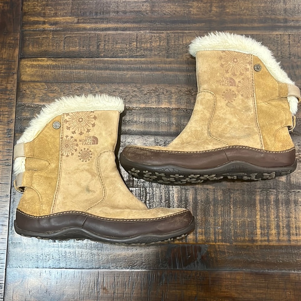 North Face Boots, Waterproof Suede, used